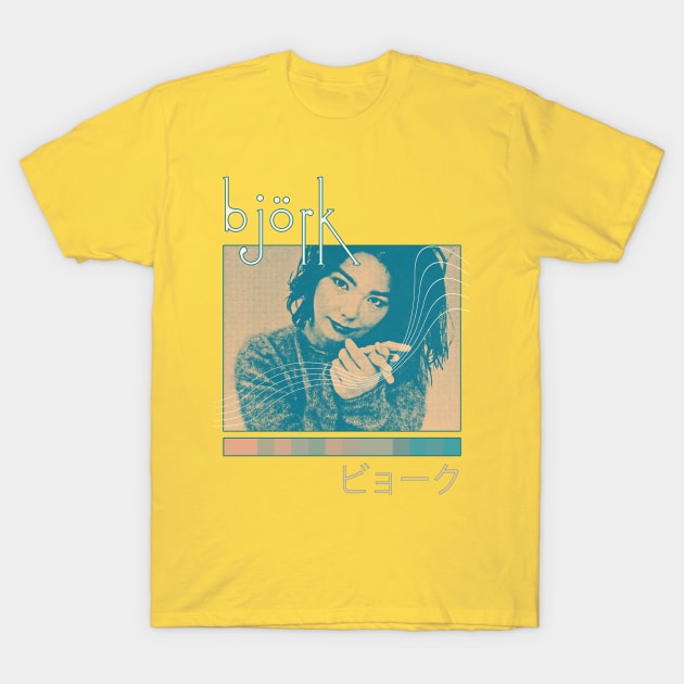 Björk >>>> Aesthetic Fan Art Design T-Shirt by unknown_pleasures